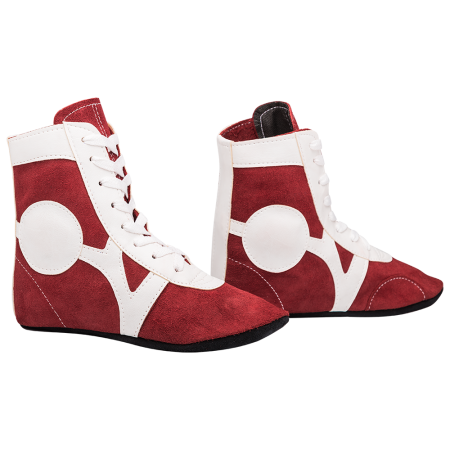 Купить Обувь для самбо RS001/2, замша, красный Rusco в Салехарде 
