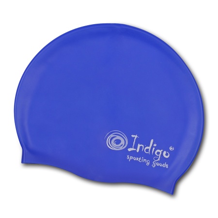 Купить Шапочка для плавания силиконовая Indigo однотонная  в Салехарде 
