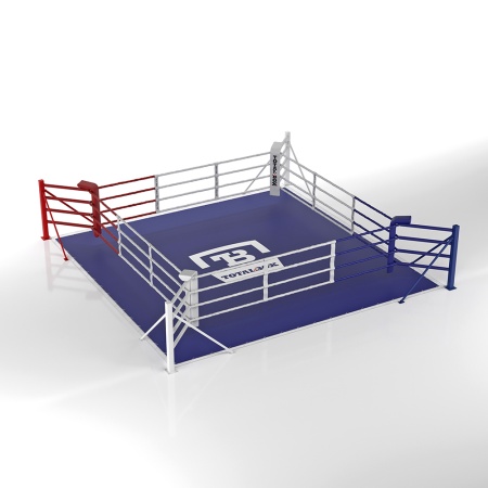 Купить Ринг боксерский напольный Totalbox на упорах 4х4м в Салехарде 