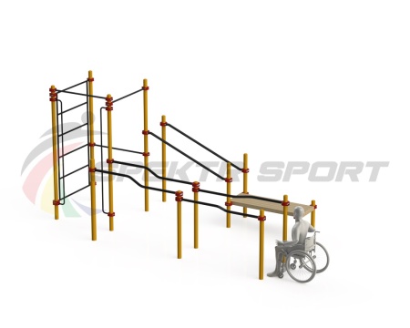 Купить Спортивный комплекс для инвалидов-колясочников WRK-D16_76mm в Салехарде 